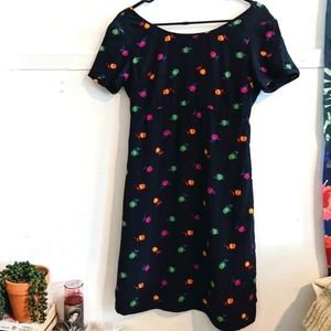 Vintage Lilly Pulitzer Rainbow Floral Silk Babydoll Dress XS